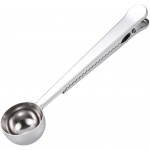 Coffee Scoop, Stainless Steel Silver Multi Function Measuring Spoon, Great Measuring Coffee, Tea, Protein Powder, Instant Drinks, Perfect Coffee Spoon Bag Clip