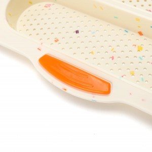 French Bread Hoagie Sub Roll Baking Pans 4-slot, Non Stick Silicone Mould Mold Tray for Sandwich Baguette Hot Dog Bun Loaf Food, Mini Tool Set for Restaurant Homemade Household Breakfast Dinner-Beige