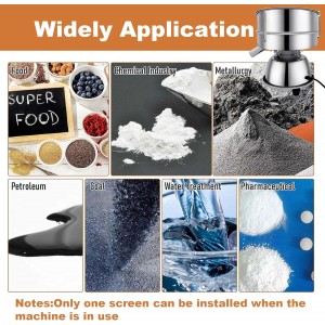 Automatic Vibrating Sieve Shaker – 40 Mesh + 60 Mesh Flour Sifter, Electric 110V 55W Sifter Machine for Flours, Herbal Powder