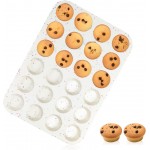 CAKETIME Silicone Mini Muffin Pan, 24 Cups Nonstick Mini Cupcake Pan for Baking Muffin, Cupcake, Egg Bites, Fat Bomb, 1 Pack Confetti