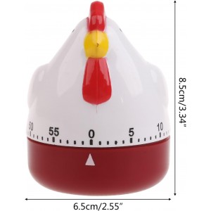 Cute Hen Kitchen Cooking Timer Mechanical Countdown Clock Alarm Reminder F Kitchen Timer Led