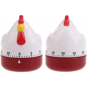 Cute Hen Kitchen Cooking Timer Mechanical Countdown Clock Alarm Reminder F Kitchen Timer Led