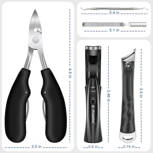 2026 Toenail Clippers for Thick Toenails for Seniors, Angled Large Nail Clippers Set for Men, Heavy Duty Ingrown Toe Nail Clippers with Wide Opening, Long Handle, Ergonomic Head, Gifts for Men & Women