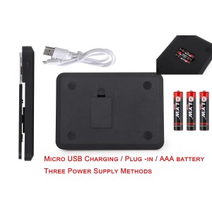 Stainless Steel Dual Platform Digital Kitchen and Food Scale, with Two Precision 1g/0.05oz & 0.01g/0.0005oz, Max Capacity 22lb/10kg, Tare Function, Units Conversions, LCD with Backlit