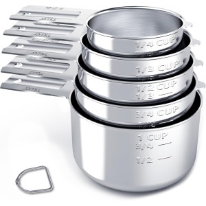 TILUCK Stainless Steel Measuring Cups Se...