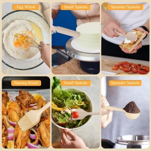 Mixing Bowls with Airtight Lids Set, 20 PCS Kitchen Gadgets Set, 6 Stainless Steel Bowls,3 Grater Attachments,Non-Slip Silicone Bottoms,Great for Serving&Baking,Size 5, 4, 3.5, 2.1, 1.5, 1.1QT (Khaki)