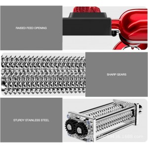 Meat Tenderizer Tool Compatible with Kitchenaid Stand Mixer, Pork Steak Tenderizer Machine, Meat Cube Tenderizing Attachment, Stainless Steel Gears Dishwasher Safe (Black)