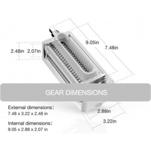 Meat Tenderizer Tool Compatible with Kitchenaid Stand Mixer, Pork Steak Tenderizer Machine, Meat Cube Tenderizing Attachment, Stainless Steel Gears Dishwasher Safe (Black)