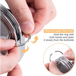 Biscuit Cutter Set Round Cookie Cutters with Handle 5 Pieces Stainless Steel Circle Professional Baking Dough Tools for Cake