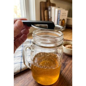 Canning and Mason Jar Opener, Easy Release Vacuum Seal for all lids magnetic (Black)