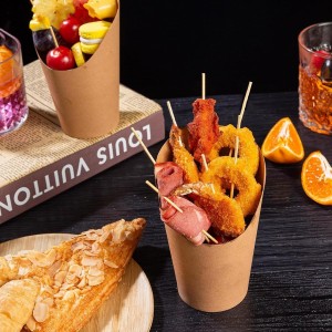 JtmyAota 200 Pack Bamboo Toothpicks for Appetizers, 2mm 4.7 Inch Natural Bamboo Cocktail Picks for Cake Dessert Food Fruit Party Decorations (Black)