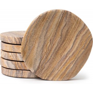 Cork & Mill Absorbent Coasters Set of 6 ...