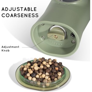 Gravity Electric Salt and Pepper Grinder Set Rechargeable, Automatic Salt and Pepper Grinder Set with USB C Charging Base, Gravity Salt and Pepper Shakers Set Electric