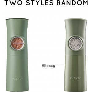 Gravity Electric Salt and Pepper Grinder Set Rechargeable, Automatic Salt and Pepper Grinder Set with USB C Charging Base, Gravity Salt and Pepper Shakers Set Electric
