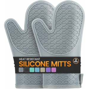 Silicone Oven Mitts, Heat Resistant 2PCS...