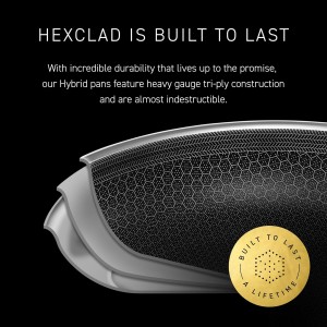 HexClad Hybrid Nonstick Pizza Steel for Pizzas and Flatbreads Up to 14