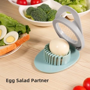 2 Pack Egg Slicer for Hard Boiled Eggs, Dokpod Egg Cutter for Hard Boiled Eggs, Stainless Steel Wire Egg Slicers, Egg Salad Maker, Boiled Egg Slicers, Boiled Egg Cutter