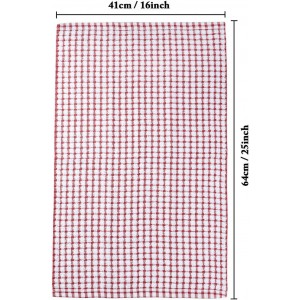 LAZI Kitchen Dish Towels, 16 Inch x 25 Inch Bulk Cotton Kitchen Towels, 6 Pack Dish Cloths for Dish Rags for Drying Dishes Clothes and Dish Towels