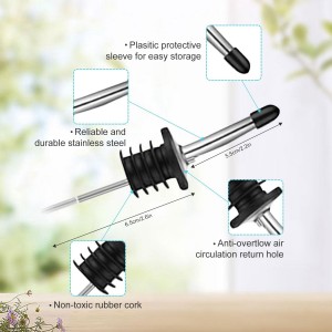 7 Sets 16 oz Plastic Long Neck Bottles with Pourer and Caps, Plastic Juice Pour Bottles with Stainless Steel Bottle Pourer Tapered Spout for Liquor Juice Store Syrup Bottles Pourers