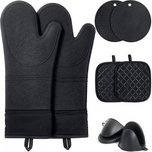 8PCS Oven Mitts and Pot Holders Sets - 4...