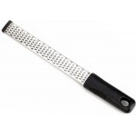 Cheese Grater, 10 Inch x 1 Inch Stainless Steel Vegetables Zester with Rubber Handle for Vegetables, Cheese, Fruits and Lemon (25cm)