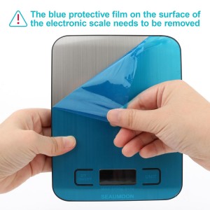 Digital Kitchen Scale–11lb/5kg Food Scale for Cooking & Baking, Stainless Steel, LCD Display, Tare Function, Multiple Units (g/oz/ml), Lightweight Design for Meal Prep Coffee (Batteries Included)