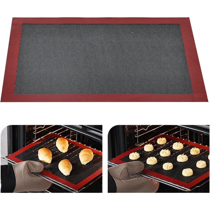 KitchenRaku Perforated Silicone Baking Mat, 15.7