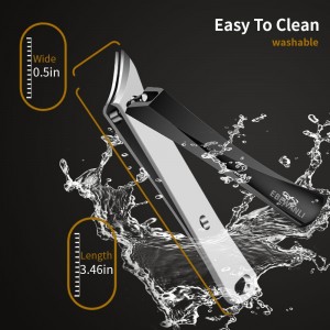 Ingrown Nail Clippers, Slanted Curved Blade Toe Nail Clippers for Ingrown Toenails & Fingernail, Stainless Steel Toenail Clippers Cutter, Angled Nail Clippers for Seniors, Men, Women