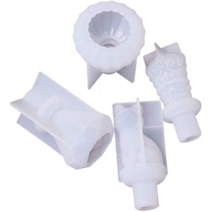 5Pcs White Bottle Stopper Silicone Mold, Crystal Epoxy Wine Stopper, Reusable Beverage Stoppers, Cork Cover, Bar and Wine Tools, Pourers