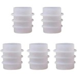 5Pcs White Bottle Stopper Silicone Mold, Crystal Epoxy Wine Stopper, Reusable Beverage Stoppers, Cork Cover, Bar and Wine Tools, Pourers