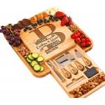 Personalized Charcuterie Board Gifts Set, Custom Large Cheese Board, Charcuterie Board for Wedding, Anniversary, Birthday, Housewarming, Engagement, Party, New Home Gift Couple, Fathers Day, Christmas
