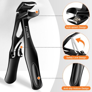 Nail Clippers for Men Thick Nails with Angled Head & Wide Opening, Heavy Duty Large Nail Clippers for Seniors with Catcher, 2026 Slanted Sharp Nail Clippers Set Gifts for Men Women Adults
