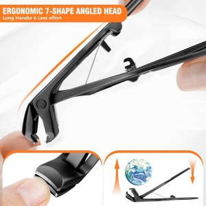 Nail Clippers for Men Thick Nails with Angled Head & Wide Opening, Heavy Duty Large Nail Clippers for Seniors with Catcher, 2026 Slanted Sharp Nail Clippers Set Gifts for Men Women Adults