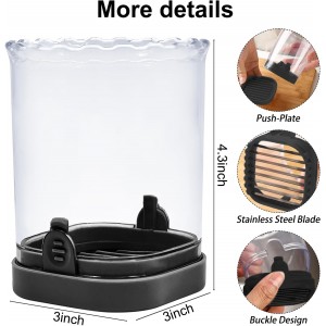 Fruit Slicer Cup: Strawberry Slicer, Strawberries Cutter Cup, Speed Cutter for Banana Grape Egg Kitchen Portable Slicing Tool(Black)