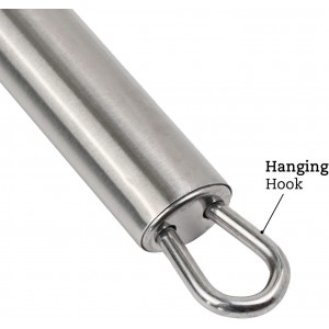 Beille Wheat Straw Skimmer Spoon with Stainless Steel Handle Cooking Baking Kitchen Utensils, 13.5 Inch