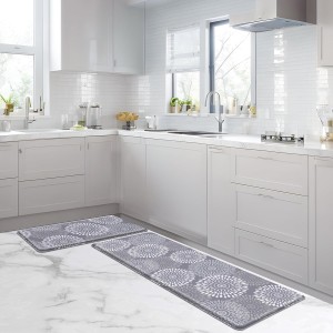 LuxStep Kitchen Mats for Floor,Cushioned Rug Anti-Fatigue Mats for Kitchen Decor Accessories,Waterproof Non-Slip Mats and Rugs Set for Office,Floor,Laundry 17.3