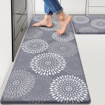 LuxStep Kitchen Mats for Floor,Cushioned Rug Anti-Fatigue Mats for Kitchen Decor Accessories,Waterproof Non-Slip Mats and Rugs Set for Office,Floor,Laundry 17.3