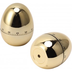 Egg Timer Rotate,60 Minutes Egg Model Mechanical Timer Cooking Alarm Clock Manual Timer for Kitchen Gold Home Gardening Kitchen Tools(Gold)