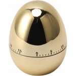 Egg Timer Rotate,60 Minutes Egg Model Mechanical Timer Cooking Alarm Clock Manual Timer for Kitchen Gold Home Gardening Kitchen Tools(Gold)