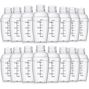 Lallisa 16 Pcs Plastic Cocktail Shaker S...
