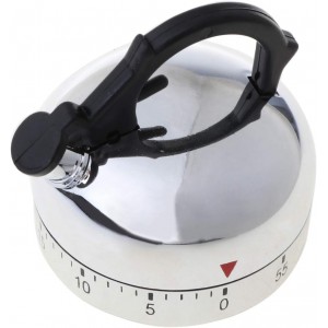 60 Minute Counting Teapot Shaped Kitchen Cooking Alarm Clock Timer Mechanical Teapot Mechanical Timer