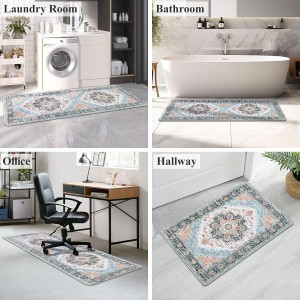 Cushioned Kitchen Rug Sets 3 Piece Anti Fatigue Kitchen Mats for Floor Non Slip Waterproof Kitchen Rugs and Mats Comfort Standing Mat Runner for Home Office,Sink,Laundry