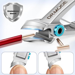 Toenail Clippers for Thick Toenails for Seniors, Slanted Nail Clippers for Men Thick Ingrown Nails with Wide Jaw Opening, Heavy Duty Curved Large Fingernail Ingrown Toenail Clippers