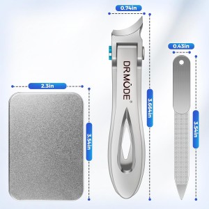 Toenail Clippers for Thick Toenails for Seniors, Slanted Nail Clippers for Men Thick Ingrown Nails with Wide Jaw Opening, Heavy Duty Curved Large Fingernail Ingrown Toenail Clippers