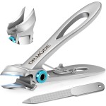 Toenail Clippers for Thick Toenails for Seniors, Slanted Nail Clippers for Men Thick Ingrown Nails with Wide Jaw Opening, Heavy Duty Curved Large Fingernail Ingrown Toenail Clippers