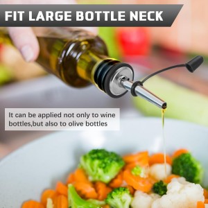 12 Pack Liquor Pour Spouts with Bottle Adapters, No Drip Pour Spouts for Large Neck Liquor Bottles, Bottle Pourers for Alcohol, Home Bar, Cocktails, Olive Oil up to 1 Inch/25 mm Neck