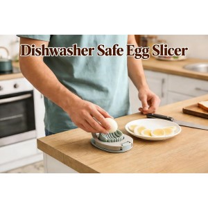 2pcs Egg Slicer for Boiled Eggs, Kiwifruit Strawberry Cutter with Stainless Steel Wire