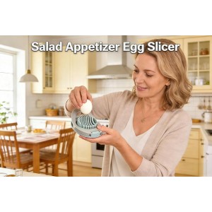 2pcs Egg Slicer for Boiled Eggs, Kiwifruit Strawberry Cutter with Stainless Steel Wire