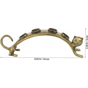 PRETYZOOM Cat Wine Stopper Holder Countertop Rack Metal Wine Pourer Organizer Small Bottle Stopper Stand for Home Bar Kitchen Display