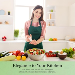 OCS Parts 8 Quart Mixing Bowls | Set of 2 | 13.25-Inch Stainless Steel Professional Grade Flat Base Mixing Bowls for Home and Commercial Kitchens